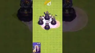 Max Bat Spell vs Max Wizard Tower | Clash of Clans #trending