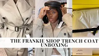 YouTube Frankie Shop Eugene Cotton Twill Trench Coat