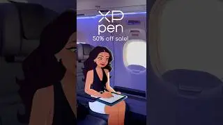 The XPPen Magic Drawing Pad is my new travel buddy! 💜 #xppen #gifted #animation #animator #art
