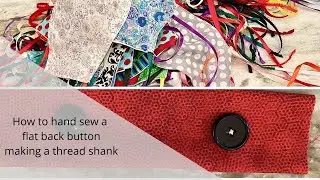 How to hand sew a button making a thread shank