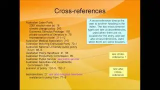 An Introduction to Book Indexing 1: Terminology