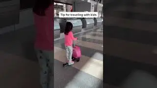 Luggage scooter for kids #momfluencer #travelwithkids #airport