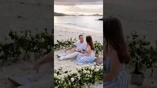Fairytale proposal on St John, USVI.