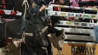 Kody Lostroh gets two bulls in one out (PBR)