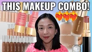 TRYING NEW MAKEUP *Haus Labs Foundation, Hourglass Unreal Blush, Rare Beauty & More | Kat L