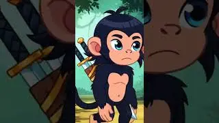 I'm ninja. #aicartoon #aigeneratedvideo #monkey #animation #ninja