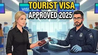 Tourist Visa Interview at U.S. Airport | Immigration Questions & Approval#TouristVisa#USImmigration