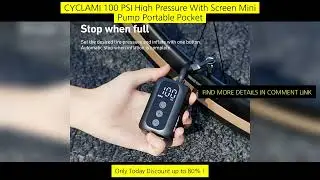 Cyclami 100 Psi High Pressure With Screen Mini Pump Portable Pocket Bike