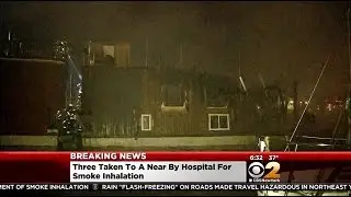 Fire Burns Two Houseboats, Small Boat In Port Washington