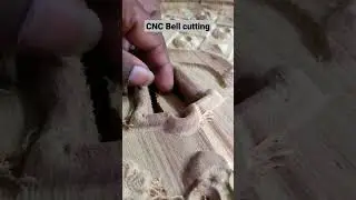 Bell cutting on CNC wood carving machine, jali cutting work #Siri wood carving designs#door #carving