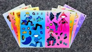 [papertoys] ASMR Horror Stickers | Tung Tung Sahuar x Sprunki #ASMR #Sprunki #HorrorASMR #Stickers 