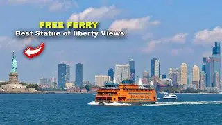 Best FREE Ferry Ride in NYC! 🗽 See the Statue of Liberty Up Close in 4K HDR
