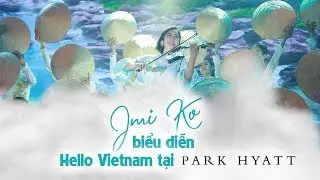 JMI KO TRONG TÀ ÁO DÀI CỦA NTK VĂN THÀNH CÔNG BIỂU DIỄN 