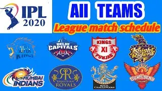 IPL 2020 All teams Schedule II IPL 2020 All match Schedule II IPL Seasons