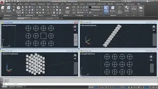AutoCAD Rectangular Array Command Tutorial Complete | 3D Array, Edit Source, Replace Item