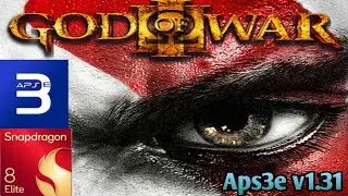 God of war 3 [Aps3e android emulator] PS3 games / Snapdragon 8 elite 