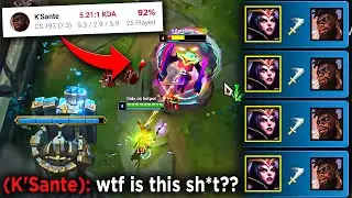 92% Winrate K'Sante one-trick Reacts to my infamous Leblanc Top