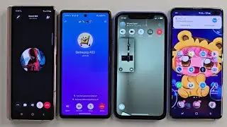 WhatsApp vs FaceTime vs BiP vs Telegram Incoming call Samsung galaxy ZFold2 & iPhone 16