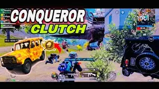 Conqueror Clutches In Arabic Lobby | Asia 100 top Conqueror Lobby | Clutch Moments | Bgmi Unban ❤️