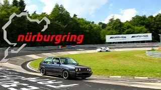 Touristenfahrten Nordschleife 14.08.2016 / Golf 2 GTI 16s '87 / Big error: 180&deg; and crash at Adenau