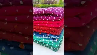 Kutch Bandhani cotton fabrics|shop now|iTokri.com