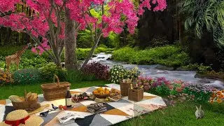 Picnic Beneath the Spring Forest Ambience: Spring Bird Sounds, Creek and Springtime Nature Sounds