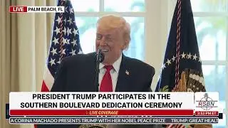 FULL REPLAY: President Trump Participates in Street Naming Ceremony - 01/16/26