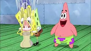 Spongebob being blown by the magical bag of winds for 1 minute