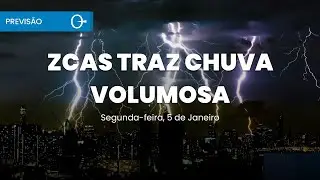 ZCAS se instala e provoca chuva volumosa em v&aacute;rias regi&otilde;es do Brasil | Previs&atilde;o 05/01/2026