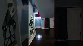 upstairs