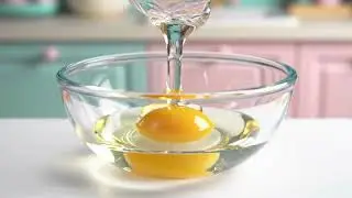 【ASMR】ガラスのホットケーキ｜透明なガラス卵を割ると…｜癒しのASMRショート