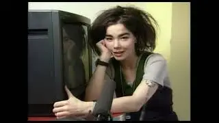 Björk takes a look at the inside of her t.v. (1988) HD