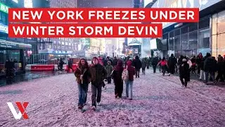 LIVE | New York Freezes As Winter Storm Devin Brings Heavy Snow | VERTEX