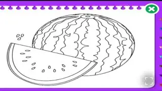 Watermelon ( Kalingad )  How To Drawing Kalingad | Video For Kids Learning Video 