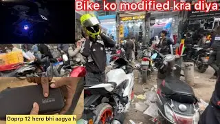 Finally GoPro aagya aur bike ko modified krwa diya👀