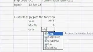 Date Query: Excel function/ Query