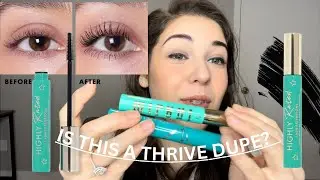 IS THIS A THRIVE DUPE??  Milani Highly Rated Lash Extensions Mascara Review & Demo LYS Vita Liberata