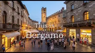 Bergamo Italy Walking Tour 🇮🇹 | Citt&agrave; Alta, Piazza Duomo