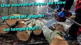 Cette méthode me fait gagner un temps fou en forêt 🌳🪓🪵🪚🌲