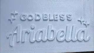 Styro Foam Letter Cutting | Baptism