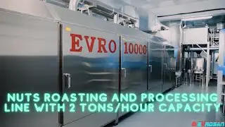 Roasting and Processing Line with 2 tons/hour capacity. #factory #foodindustry #hazelnut #export