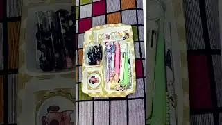 💜asmr💜 filling plate with stationery ❤&zwj;🔥💓🖊🖋✏️