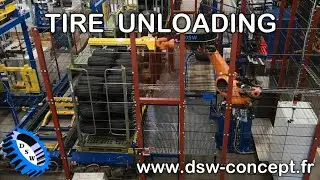Tire 3D vision-guided unloading - depalletizing