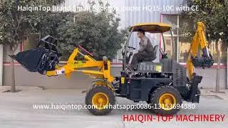 New Mini backhoe loader HQ15-10C #backhoeloader #loader #jcb #construction #wheelloader #farmers