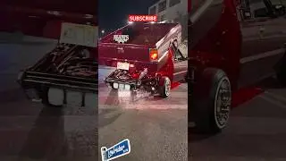 LOOK At This Lowrider Mini Truck BED DANCER 🔥 #lasvegas (Lowrider Blvd)