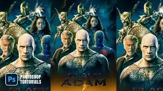 Photoshop Tutorial: Concept Black Adam Movie Poster