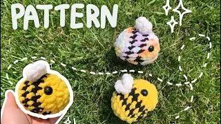 Cute and simple crochet pattern for beginners mini bee pattern learn to crochet