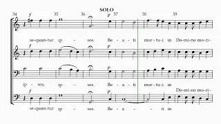 BEATI MORTUI- Felix Mendelssohn Bartholdy, Bass 2 Rehearsal Track