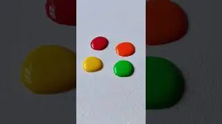 What's your Color? 💛&hearts;️💚🧡 #colormixing #satisfying #art #creative #shrots #tiktok #reels #acrylic