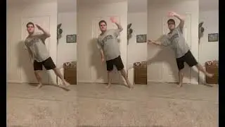Nicolás balanceándose de lado a lado al ritmo de "Pin Pon Es Una Muñeca"